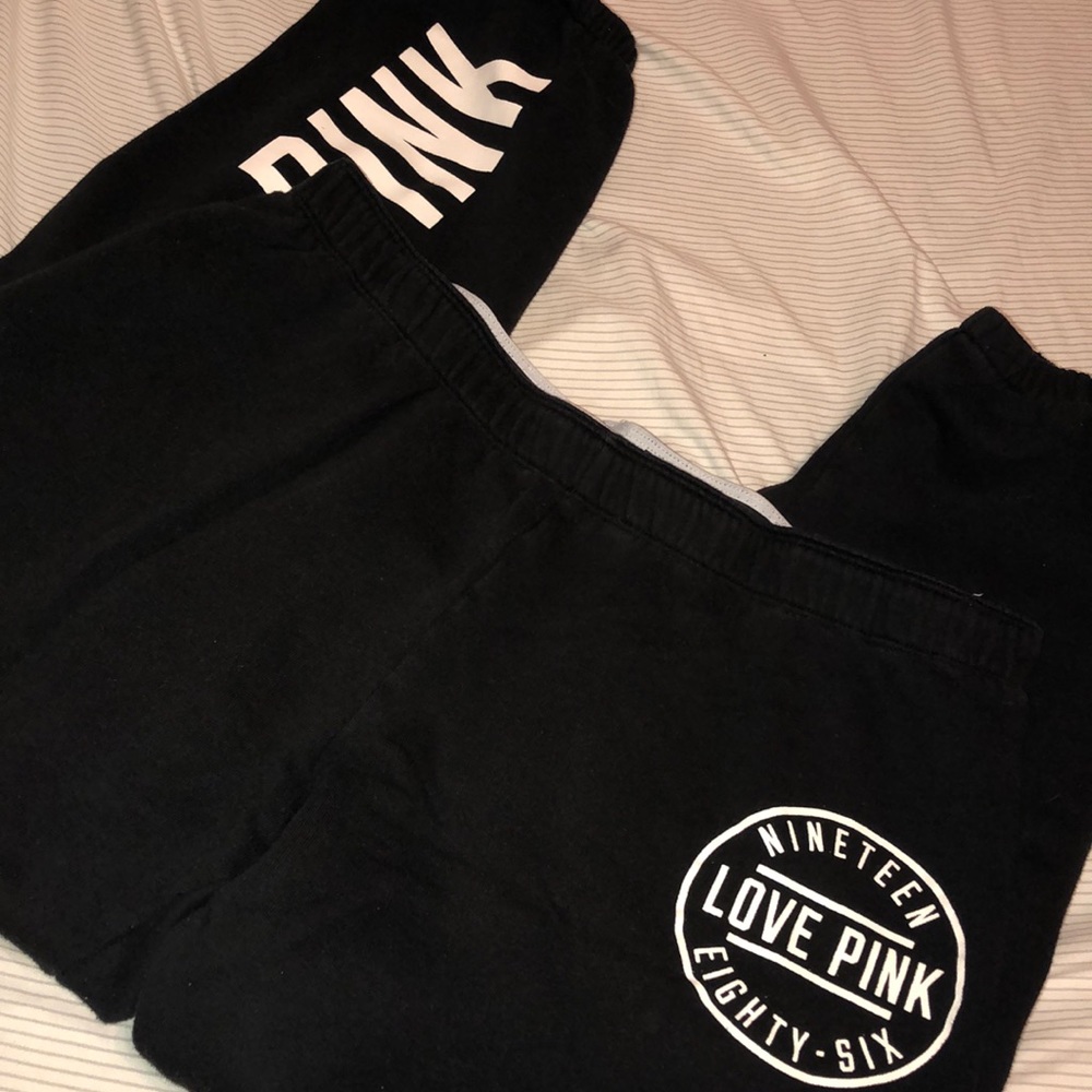 PINK crop sweats